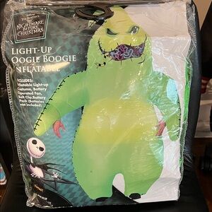 Disney Oogie Boogie Light-Up Inflatable Costume - Green and Black